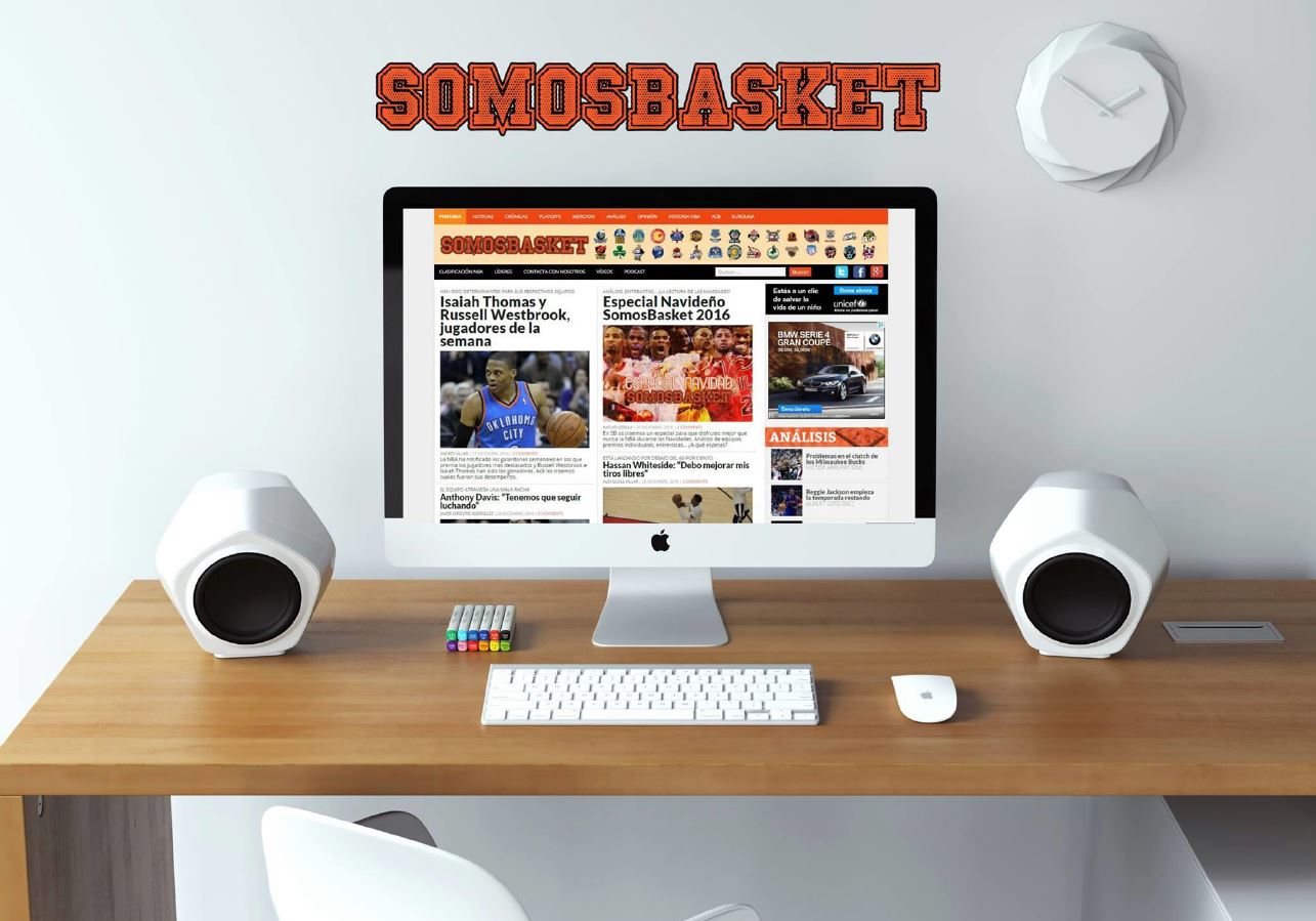 SomosBasket es un diseño web de Vahid Digital